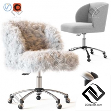 Офисная мебель Ivory Sherpa Wingback Chair