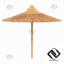 Пляжный бамбуковый зонт