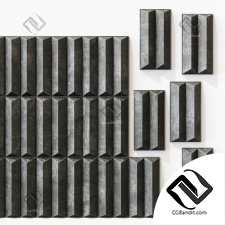 Concrete wall tile decor prism / Плитка для стен из бетона призма