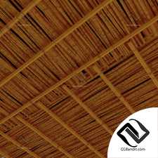 Ceiling bamboo crooked branch low n6 / Потолок из изогнутого бамбука №6