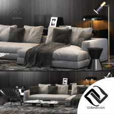 Мебель Furniture Decor Set Minotti Hamilton Sofa