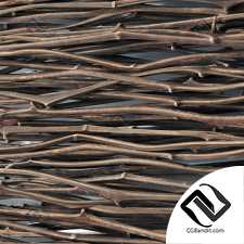 Firewood thin branch decor n1