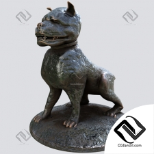 Скульптуры Sculptures Dog bronze dec