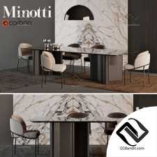 Стол и стул Table and chair Minotti 29