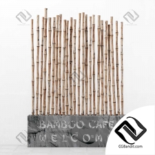 Bamboo decor text fundament
