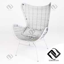 HK-Living Natural rattan egg chair