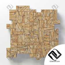 Rectangle wood panel rail n1