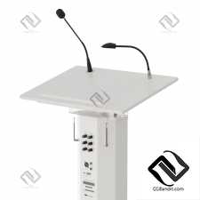 lectern amplifier conference tribune microphone stand