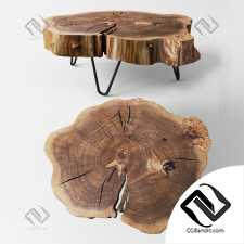 Журнальные столики из пней Stump coffee tables 04