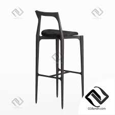 Барный стул Grey Bar Chair Fabric от Collector Studio