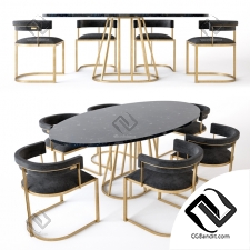 Стол и стул Table and chair Fitzgerald, Aile Rooma Design & Furniture