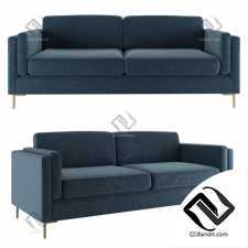 Диван Sofa Blue Velvet