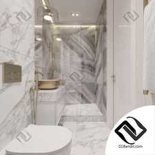Bathroom 3d scene interior интерьер ванной санузла