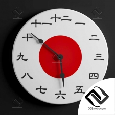 Часы Japanese Wallclock