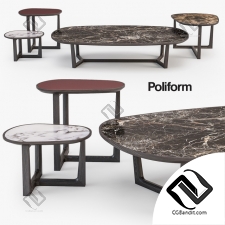 Столы Coffee Tables Poliform Tridente