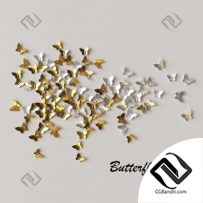 Настенный декор Butterfly Gold