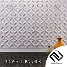 3D Панель 3D Panel on the wall 02