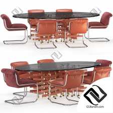 Стол Loom, стулья So Far Baxter