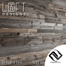 Деревянный декор стен Wood wall decor by Loftdesignе