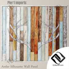 Стеновая панель с силуэтом рога Antler Silhouette Wall Panel