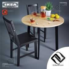 Стол и стул Table and chair IKEA 01