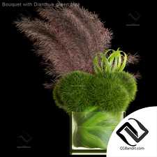 Букет Bouquet with Dianthus green trick
