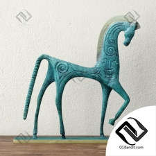 Бронзовая статуэтка лошади Bronze statuette of a horse