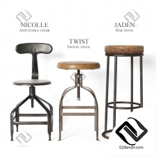 Стулья industrial stools and chairs