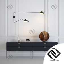 Консоль Console Serge Mouille Rotating Sconce Two