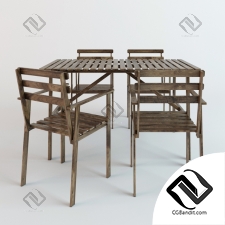 Стол и стул Table and chair ASKHOLMEN