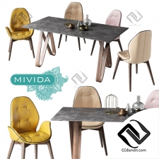 Стол и стул Table and chair Mivida