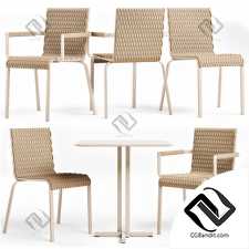 Стол и стул Table and chair Roberti Rattan Key West