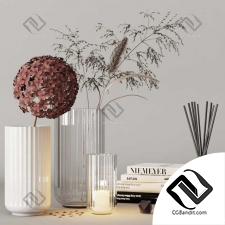 Декоративный набор Decor set with hydrangea and field plants