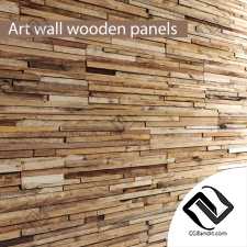 АРТ стена из досок ART plank wall