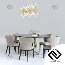Стол и стул Table and chair Rooma Design, Meurice rectangle