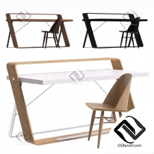 Стол и стул Table and chair Watts Desk,Synnes Dining