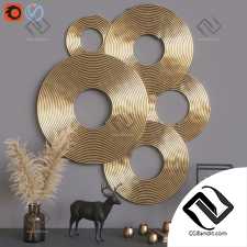 Декоративный набор Decor set golden 5