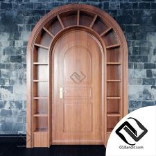 Дверь Wooden arched doors
