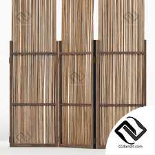 Screen thin branch wood decor n1