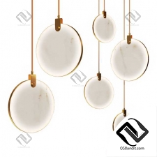 Подвесной светильник Pendant lamp brass and marble