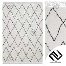 Ковры Carpets Boho White Black