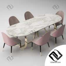 Стол и стул Table and chair Italian dining room