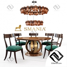 Стол и стул Table and chair Smania Liz Serse Galliano