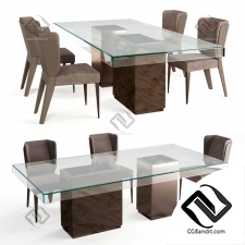 Стол и стул Table and chair Visionnaire Cabiria, Marty