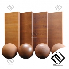 Wood material Fine Teak Varnished Материал дерево