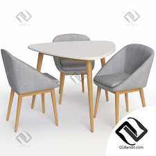 Стол и стул Table and chair Jimi La Redoute