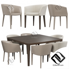 Стол и стул Table and chair Giorgetti Margot