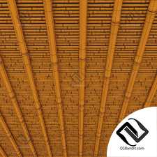 Ceiling bamboo crooked branch low n7