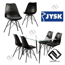 Стол и стул Table and chair Jysk Klarup Ollerup