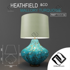 Настольные светильники Table lamps HEATHFIELD & Co Mallory Turquoise